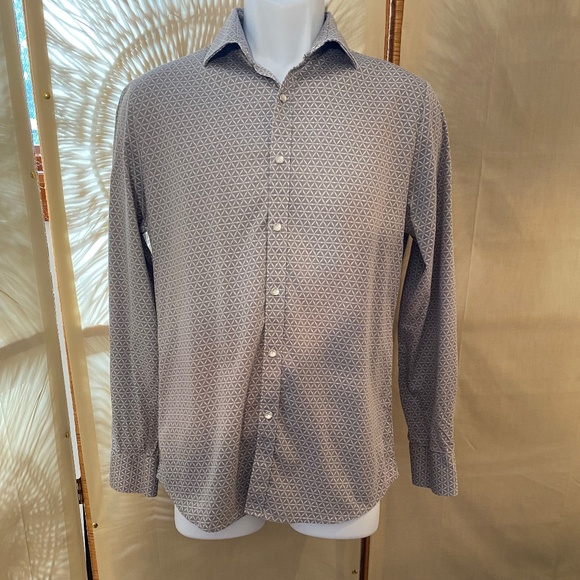KARL LAGERFELD Men’s Grey Button Down Shirt Sz S - Picture 3 of 8